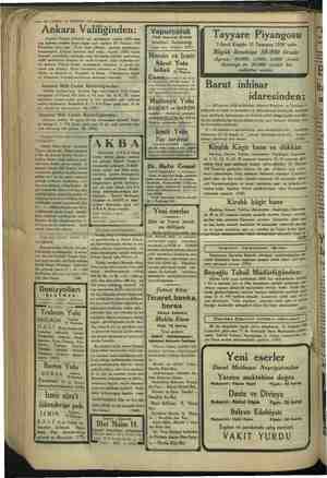    Kime pm ça Emme ne İz mmm ilani” — 12--VAKIT 18 HAZİRAN 1934 Ankara Valiliğinden: Ankara Vilâyet Çiftçileri için şartnamesi