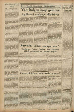  ——5 4— VAKIT 13 TEMMUZ 1934 Türk doktorlarının hakkı : MAP” © (Başmakaleden devam) göze çarpıyor. “Mademki üniver- siteye...