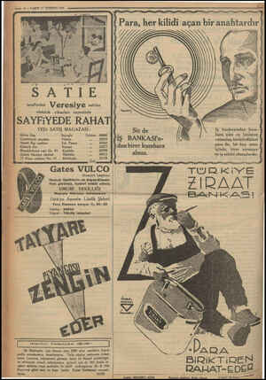  — 12 VAKIT 27 TEMMUZ 1934 tarafından Veresiye satılan elektrik cihazları sayesinde SAYFIYEDE RAHAT YEDi Metro Han Cumhuriyet