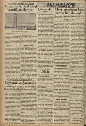    6 — VAKIT 14 AĞUSTOS 1934 Sanayiciler imtihan meydanına Ankarada açılacak sergi hazırlıkları ilerliyor Ankarada inşa...