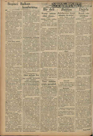    iii p — 10 — VAKİT Beşinci Balkan 5 EYLOL 1934. konferansı a Baş taralı 1 inci sayfada) Balkan o konfernasının tekrar |...