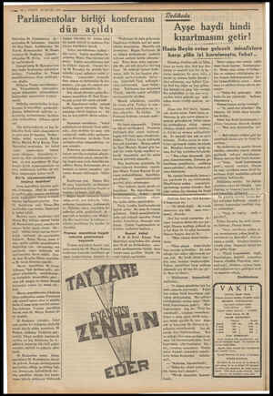  “ap 10 — VAKİT 25 EYLÜL 1934 Parlâmentolar birliği konferansı İtalyadan Dr. Costamanya, Ja - ponyadan M. Sakamoto, Irandan