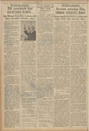    © Kaş şiirimle birlikte Türkçe gürler de r © mü Bey merhum, © sabah gazetesinde a «- 10-— VAKİT 28 EYLÜL 1934 “Dil bayramı