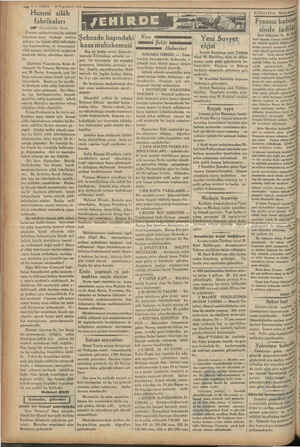  —— #— VABİT 16 Teşrinlevel 1934 Hususi silâh fabrikaları DA” Baş makaleden devam OR Fransiz muharririnin bu suikast salgınma
