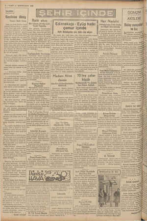  2 — VAKIT 10 IKINCIKANUN 1939 Işarstler : ———— Kendisine dönüş a, Mi Yazan : Sadri Ertem | (o Balık akını Insan ne zâmân...