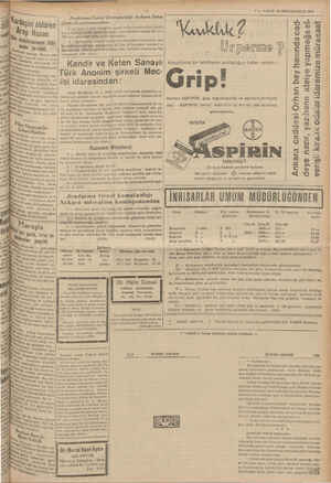  N iğ — - 7 — VAKIT 18 IKINCIKANUN 1939 , 3 vi Jandarma Genel Komutanlığı Ankara Satın ! â Kardeşi 1 öldü Alma Komisyonundan: