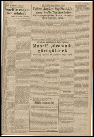  3 — VAKIT 7 ŞUBAT 1989 Bir İngiliz gazetesine göre Görüp düşündükçe (Veremle mücadele Yakın Şarkta Ingiliz nüfu- “ene micaee