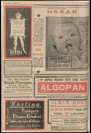  8 — VAKİT 18 ŞUBAT 1939 li Avrupanın bayat, kurtlu çocuk gıdalarından sakınınız.! Yavrularınızın midesini abur cuburl8...