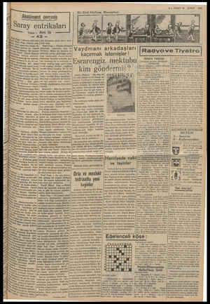  $ — VAKIT 20 ŞUBAT 1939 Bir Sivri Akıllının Maceraları: Abüülmecit devrinde “| Saray entrikaları man Yazan : Asim Üs s vâlâ