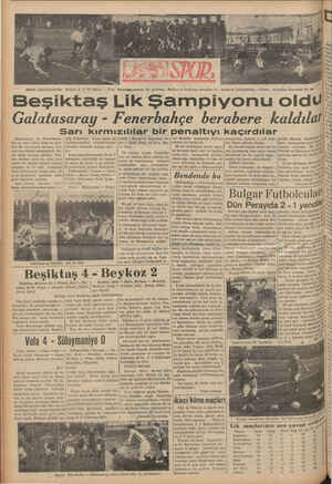    Dünlüt milsahakalarda: Rulgor 4. &, 98 takımı — Pera Karşılaşmasından bir görünüş, Beykoz ve Beşiktaş takımları bir arada