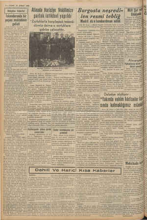    6 — VAKIT 27 ŞUBAT 1939 | Atinada Hariciye Vekilimize parlak istikbal yapıldı i Hataydan Haberler İskenderunda bir papas