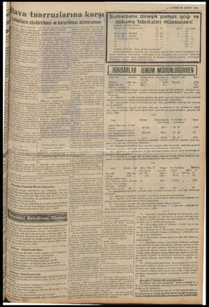  xx —'VAKIT 28 ŞUBAT 1939 Av b taarruzlarına karşıl Sümerbank birleşik pamuk ipliği vel a m in Söndürülmesi ve karartılması