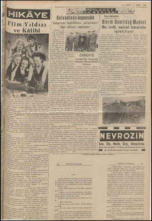  9 — VAKİT 8 MART 1939 Divrik Demirdağ Madeni Bu milli, servet hararetle işletiliyor fabrii ihti isti | Sivas Mektupları...