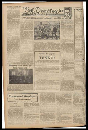  4— VAKIT 17 MART 1939 EE — “e 0 çuşnin un ARKADAŞLIĞIM 7: HARPUTLU ŞERİFİN AMERİKA HATIRALAR | ar Tarihten bir yaprak: TENKiD