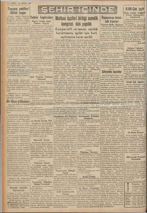      inle . 2—VAKIT 15 MAYIS 1939, - Tayyare şehitleri ihtifali bugün Tesisat Yapıldı OCma göre saat 5 hava faaliyeti tatil