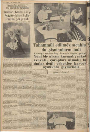  8 — VAKIT 23 TEMMUZ 1939 Gardenbar Pist üzerinde bir karşılaşma Küstah Marki Lili'yi Mazlümidisin kolla- rından Çekip aldı