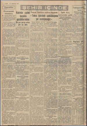  v n : IT & — VAKIT 10 AĞUSTOS 1939 i Dearerler | Almanyadaki talebemiz A Imanyada tahsilde talebelerimiz artık a imkânmı...