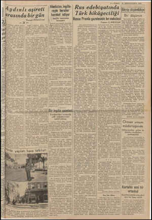     a 3 — VAKIT 18 BİRİNCİTEŞRİN 1939 4 Rus edebiyatında Türk hikâyeciliği Pravda gazetesinin Yazan: ingilte- reyle beraber