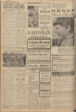  adi İNCİTEŞRİN 1938 Beşiktaş | Vefa O Ewveice lahmin e'tiğimz gibi Beşiktaş güzel futbo, oynıyan Ve'a karşıs: nda zor b.r...