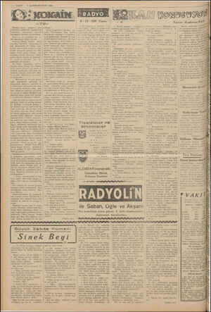  4—VAKIT — 8 3.KINCI Bundan sonrâ intiharın yeni gşekillerini tetkik etti. Üçüncü kat locasınldar orkestranın üzerine baş...