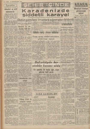    2—VAKIT 29 BİRINCİIKANUN 1938 ı İşaretler I lalkevleri ve milli münevverlik Bizim için hbalkevi gerçek- #a halkın evidir.