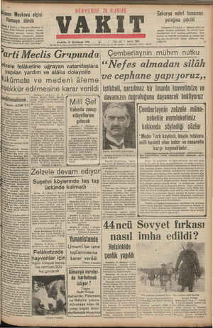    Yanm Moskova elçisi HERYERDE İkincikânun 1940 “İZele felâketine uğrayan vatandaşlara Yapılan yardım ve alâka dolayısile...