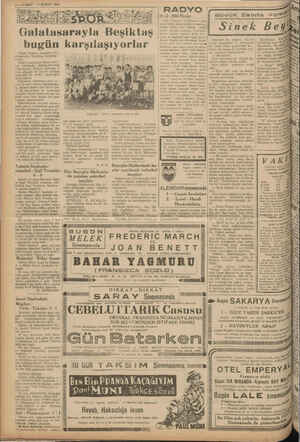    4 — MAKIT 4 ŞUBAT 1940 Galatasarayla Beşiktaş bugün ml ik Bugün Taksim stadında Ga n atasarayla Beşiktaş Marlin > orlar.