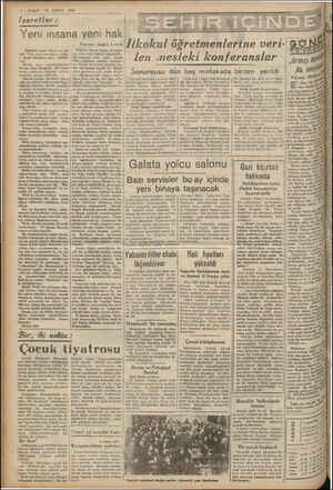   — VAKIT 15 ŞUBAT 1940 İşaretler : i Yeni insana yeni hak Yazın: Sadri ön okul öğretmenlerine len mesleki konferanslar...