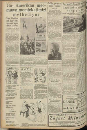    4—VAKIT 27 NİSAN . 1940 Bir Amerikan mec- muası memleketimizi methe d iyor Türk İnkılâbına dair Layf mec- muasının şayanı