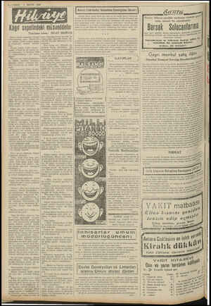  6—VAKİT 1 MAYIS 1940 Kâğıt sepetindeki müsveddelei SUAT DERV!Ş | Tercüme eden: olarak cepheden ansızın | şarı çıkmadan evvel
