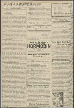  6B—YAKIT £8 MAYIS 1940 istanbul Defterdarlığından: ive Ticari müesseselerle ticaret 1 — Ferkalâde vazıyet dolmyisile barı...