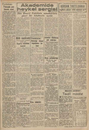  pr 3 — VAKIT 9 TEMMUZ 1940 Politika: Fransada yeni kanunu esasi rahsanın sosyal bünyesinde sonra doksan çelik bir tebeddül