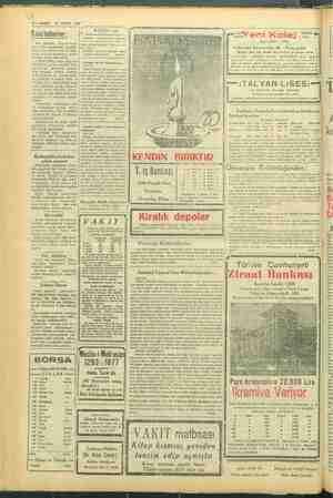    6—VAKIT 21 EYLÜL 1940 Kısa haberler: Son günlerde Çekoslovakyar dan ziraat makineleri gelmek .. tedir. Son sistem olan bu