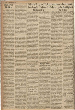    4 — VAKIT 31 İKİNCİKANUN 1941 Hitlerin Nutku (Bas tarafı 1 incide) tezahilr esaasında, Führer, halka hitabön büyük...