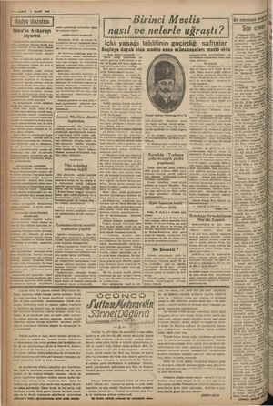    E—VARIT 1 MART 1886 e — Radyo Gazetesi Birinci Meclis Bir münakaş Edon'in Ankarayı VA0 ”| Enasıl ve nelerle uğraştı? |. Sön
