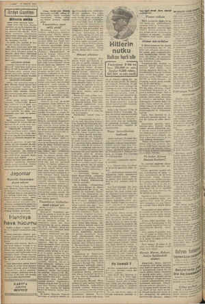    VABET # MAYIS 1011 Radyo Gazetesi Hitlerin nutitü Günün siyasi manzarası şudur: Alman devlet röldi Hitler, Rayştir...