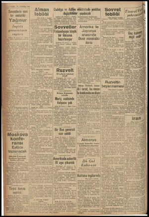  — VAKIT 23 AĞUSTOS 1941 Sovyetlerin yeni bir müttefiki Yağmur Ingiliz generalinin raporu 22 (A.A) — makalesinde şöy! ağın ya