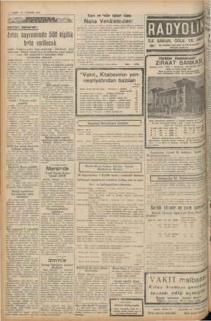    — VAKRIT 25 AĞUSTOS 1941 znlilen haberler: a MCEMLEKET HEBERLERİ! later bayramında 500 kişilik balo verilecek zmit - Yalova