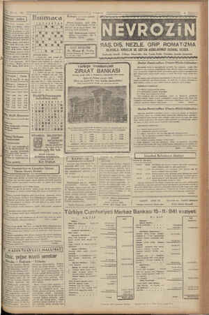  20.11. 1941 ai | | Bulmaca program, TA3 B3 Müzik: Hafif dövamı, 815 Pi santi, n Bafıt programıa 1cu kaa Ş Sik: Oyun havaları,