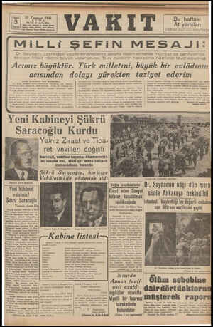  10 Temmuz 1942 CUMA YIL: 25 # SAYI: 8T64 İdare evli Ankara C. Vakıt Yarda Teleton: İdare (24370), Yazs (21413) eigı İstanbal