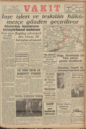       17 Temmuz 1942 CUMA XYIL: 23 * SAYI: 8TTL Mare evti Ankara C. VAkıt Yur'u Toleton: İdare (34810), Yazı (tM413) velgi...