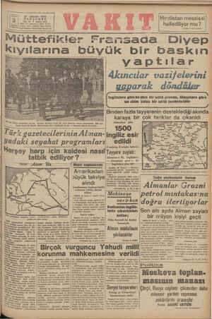    20 Ağustos 1942 PERŞEMBE YIL: 28 * SAYI: &805 İdare evi: Ankara C, Vakıt Yurdu Ş | Telefon; İdüre (248T0), Yazı (21413)...