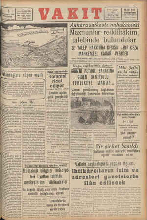    Rİ Ankara cad r ( İdare #İİVAKI Yurdu mergün Mil Şef. ÜNciteşrin 1942 6 dinlerken PER Sayfa Yazan: SADRİ ERTEM ŞEMBE : |