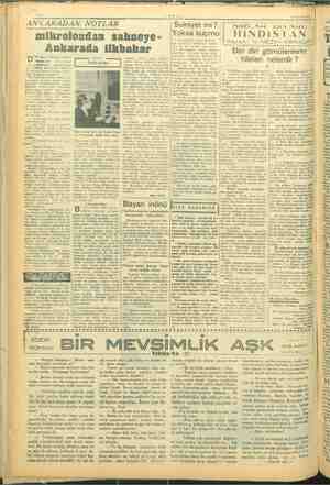    i i hi | W) E — ime Sm EEE arya m 2 N il ANKARADAN NOTLAR —VAKIT. mikrolondan sahneye- an ear ÜN akşam Ankara halkev —uumu