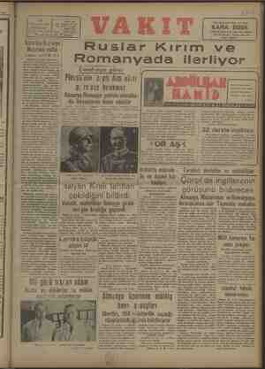    ü İdar NİSAN 194 PERŞEİABE YİL: 27 * SAYI: 0394 er a nal İ Fiyatı ilâve ile 10 iirüş Amerika Hariciye Nazırının nutku vi