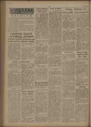  VAKİT 22 Nisan 1944 “Ankara haberleri Erom meselesi Filibe, Bükreş ve Venedik bombalandı (Baştarafı 1 nci sayfada) “KALKUTA