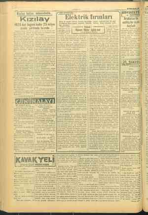    h 1 Kızılay haflas -münasebetile... Kızılay 1925 den bugüne kadar 25 milyon liralık yardı mleketimizde iyilik kurum a başi