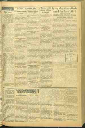  21 Ocak 1943 HABERLERİ Anayasa y , kömü rül ü Milli ane 2ö narkınm dil Veysinin nes- ne: Vilâyetler verilen değil de basit bu