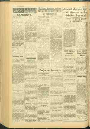  VAKTİ Bir Yunan gazetesinin makalesi TÜRK-RUS MUNASEGETLERİ VE YUNANİSTAN 20 ii Anado- bo iri dahilinde özel muhabiri | saat,