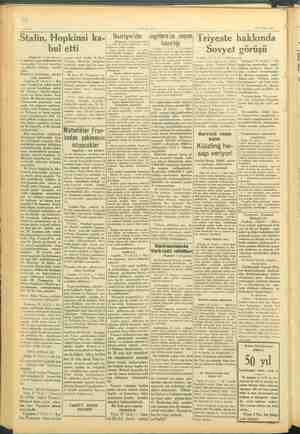    İZ kiş sn bul et -—VARIT— ti henüz etmiş - 1933 yılları Birleşik Tahmin hazırlığı »23 Mayıs 1945 "İriyeste hakkında Sovyet